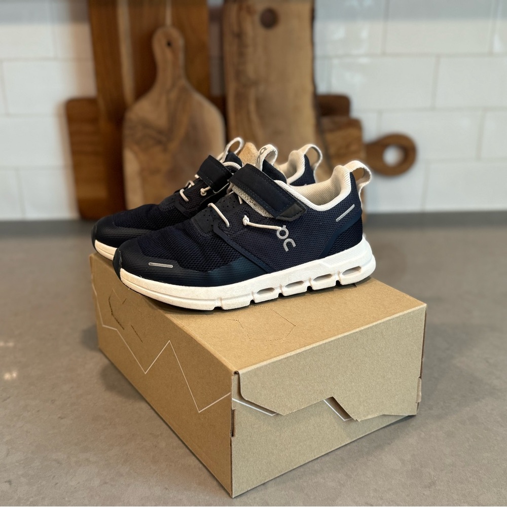 On Running Black and White Sneakers with Modern Design